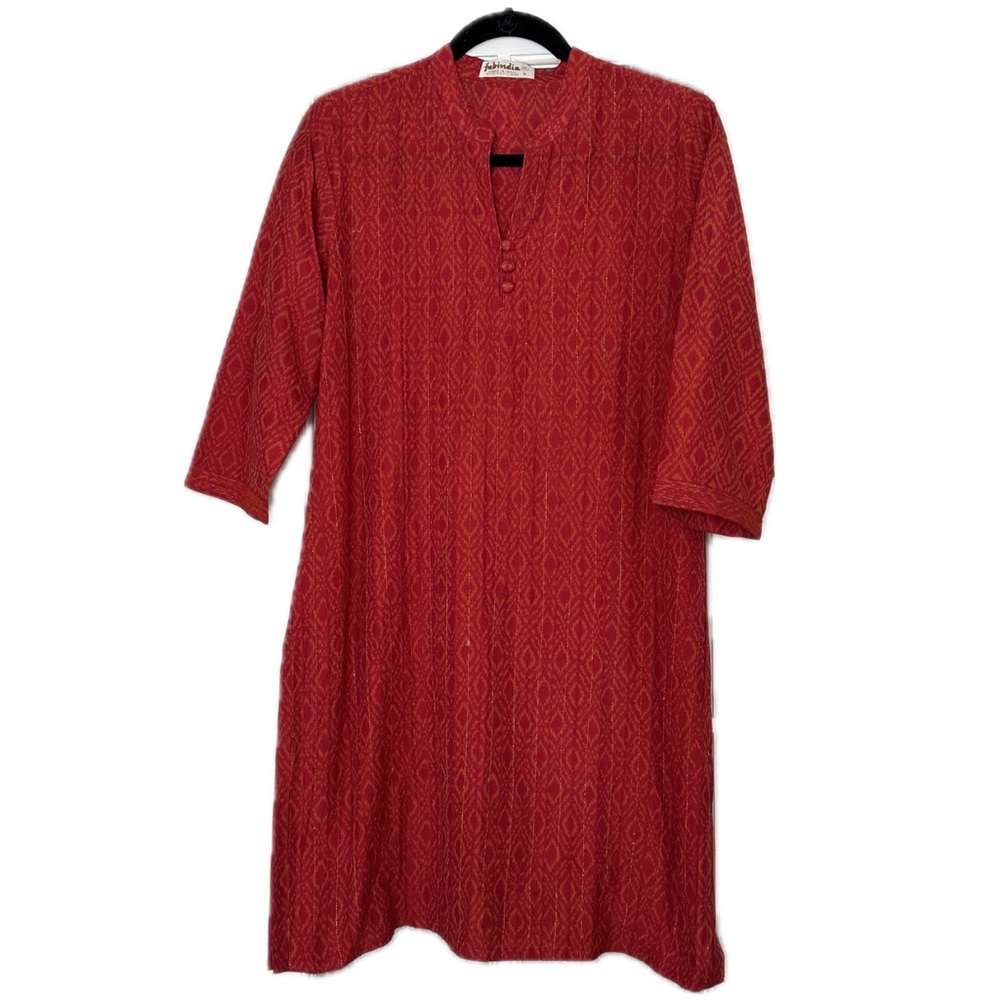 Fabindia Red Tunic Top